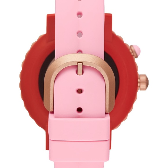 kate spade pink silicone scallop smart watch - Picture 3 of 8